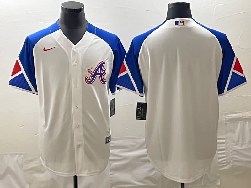 Atlanta Braves White MLB Jersey 04