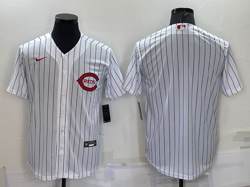 Cincinnati Reds White Retro MLB Jersey 02