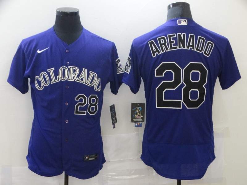 Colorado Rockies Purple Elite MLB Jersey