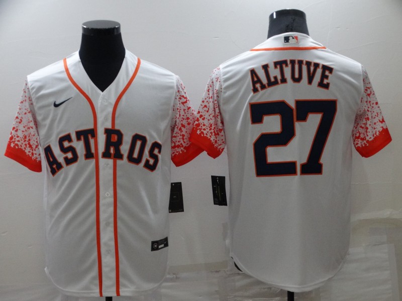 Houston Astros White MLB Jersey 02