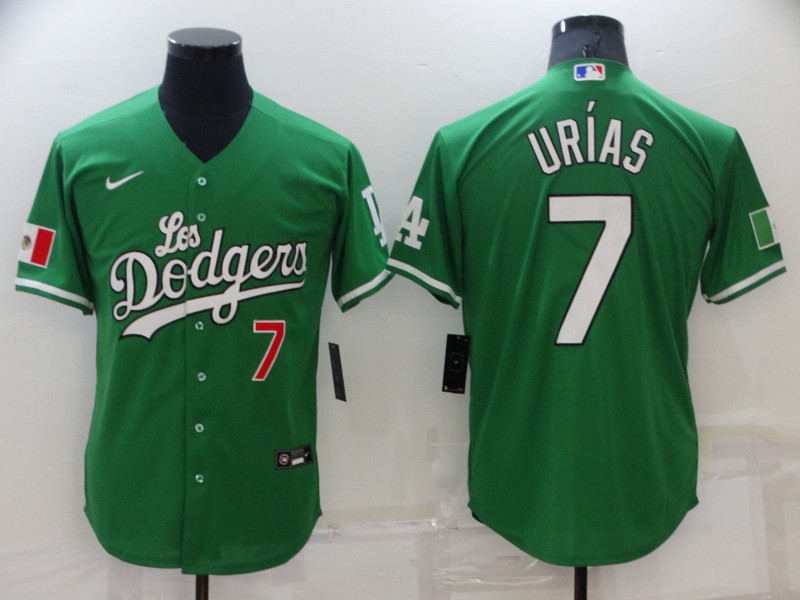 Los Angeles Dodgers Green MLB Jersey 02
