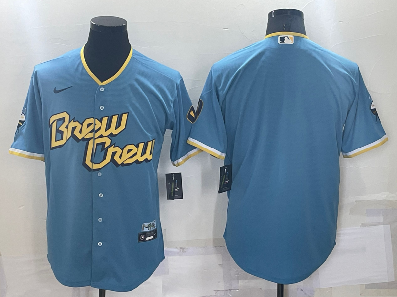 Milwaukee Brewers Blue MLB Jersey