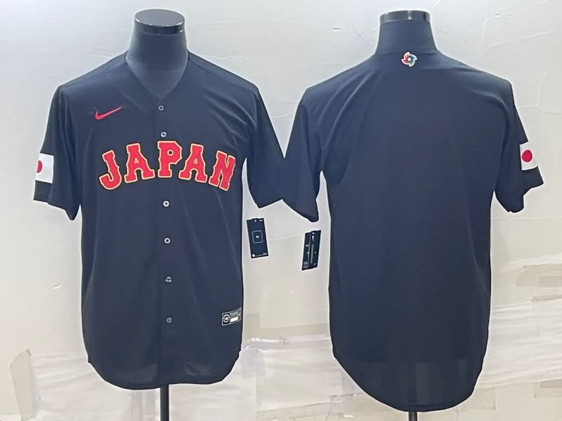 Japan Black Baseball Jersey