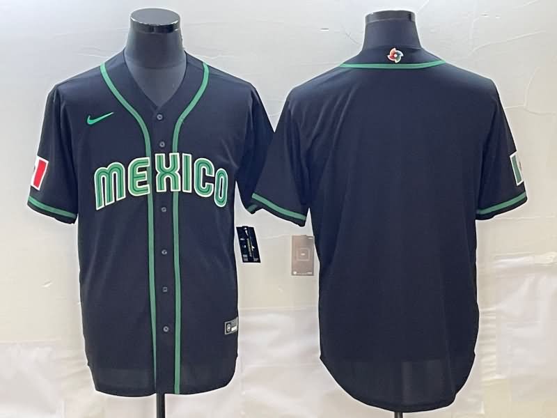 Mexico Black Baseball Jersey 02