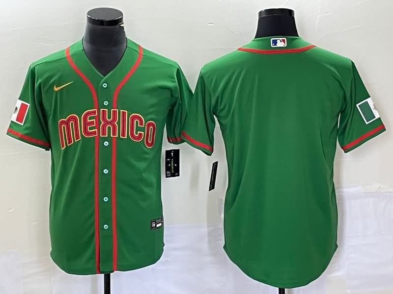 Mexico Green Baseball Jersey 04