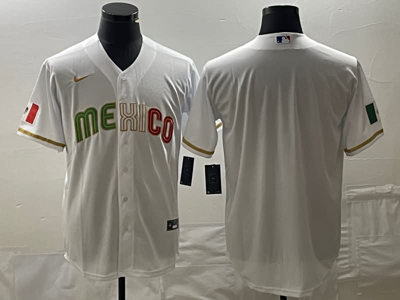 Mexico White Baseball Jersey 09