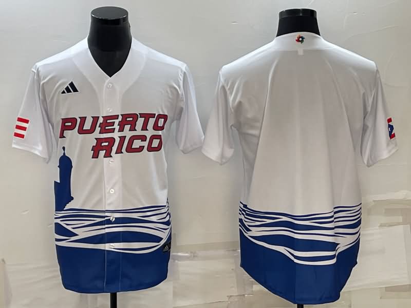 Puerto Rico White Baseball Jersey