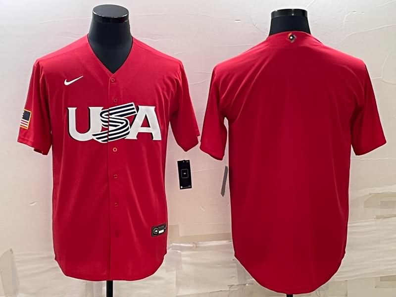 USA Red Baseball Jersey