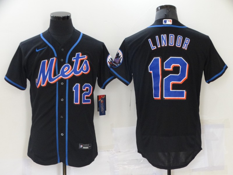 New York Mets Black Elite MLB Jersey