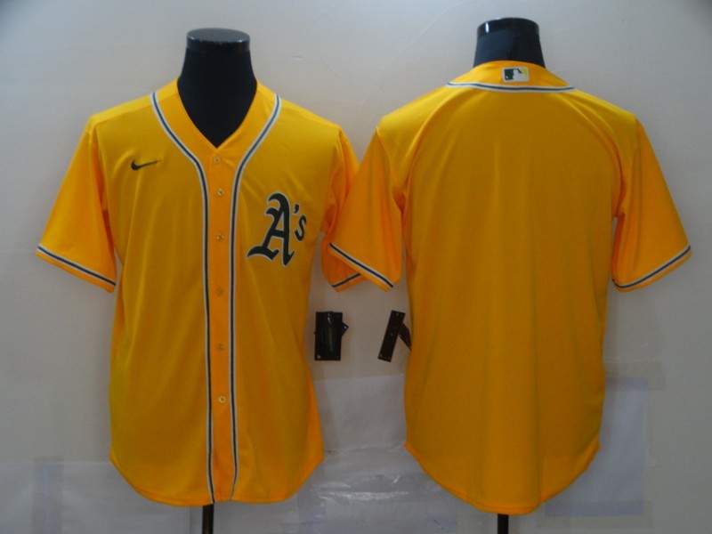 Oakland Athletics Yellow MLB Jersey