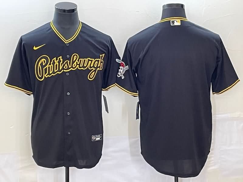 Pittsburgh Pirates Black MLB Jersey 02