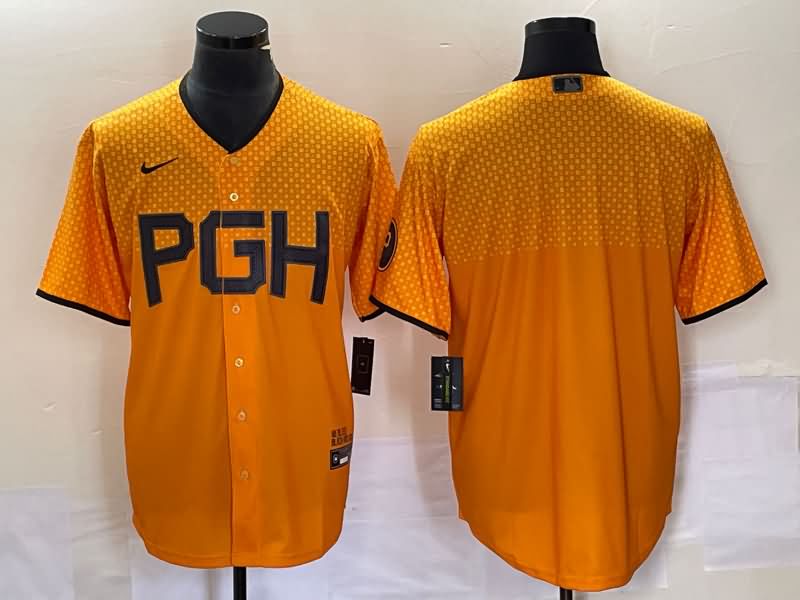 Pittsburgh Pirates Yellow MLB Jersey