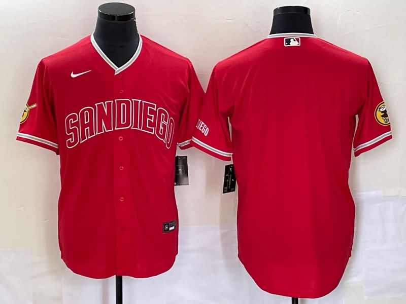 San Diego Padres Red MLB Jersey