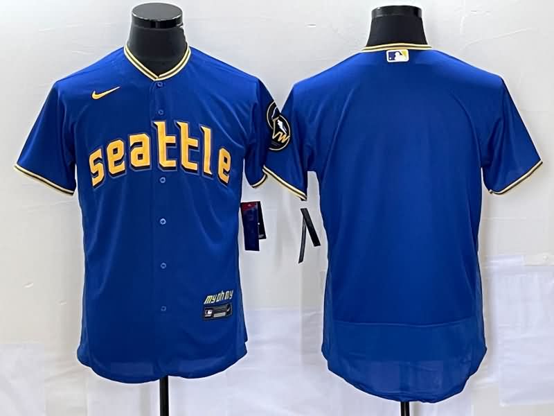 Seattle Mariners Blue Elite MLB Jersey