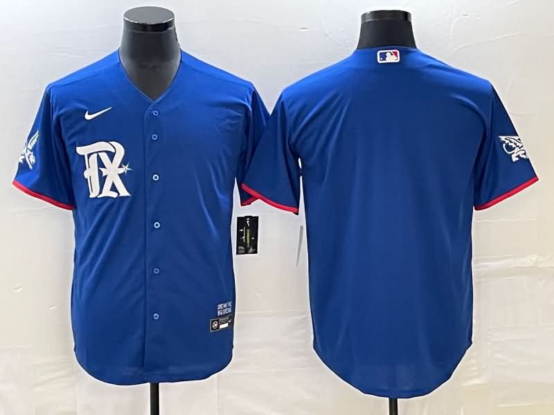 Texas Rangers Blue MLB Jersey 02
