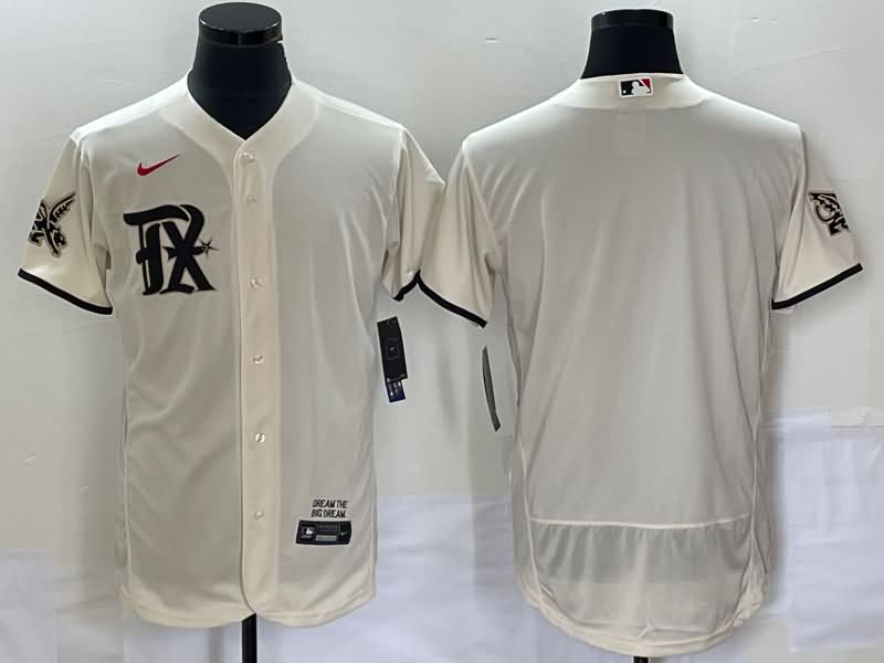 Texas Rangers Cream Elite MLB Jersey