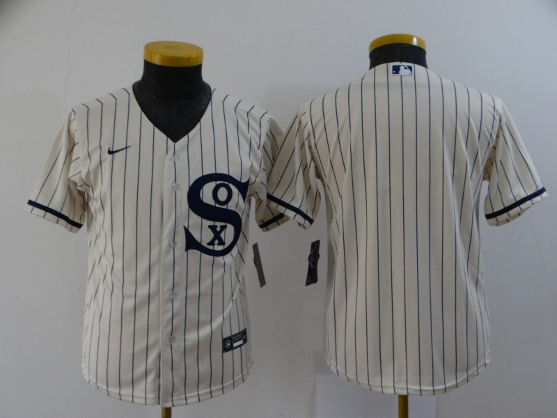 Chicago White Sox Kids Custom Cream MLB Jersey