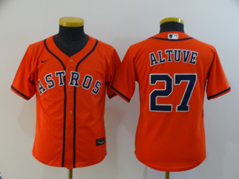 Houston Astros Kids ALTUVE #27 Orange MLB Jersey