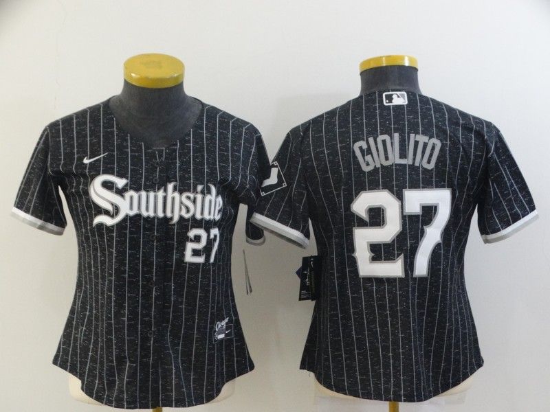 Chicago White Sox GIOLITO #27 Black Women MLB Jersey