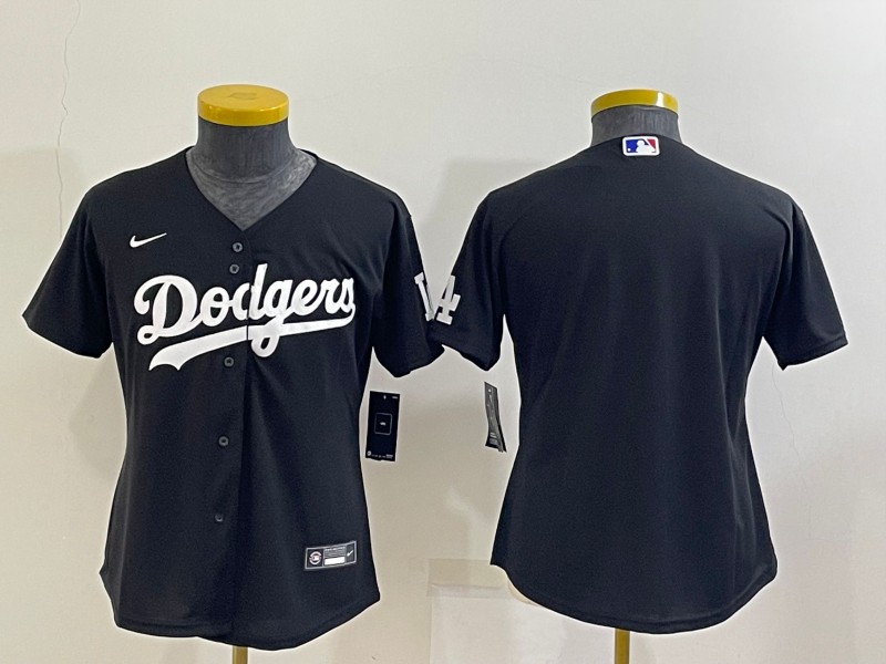 Los Angeles Dodgers Custom Black Women MLB Jersey