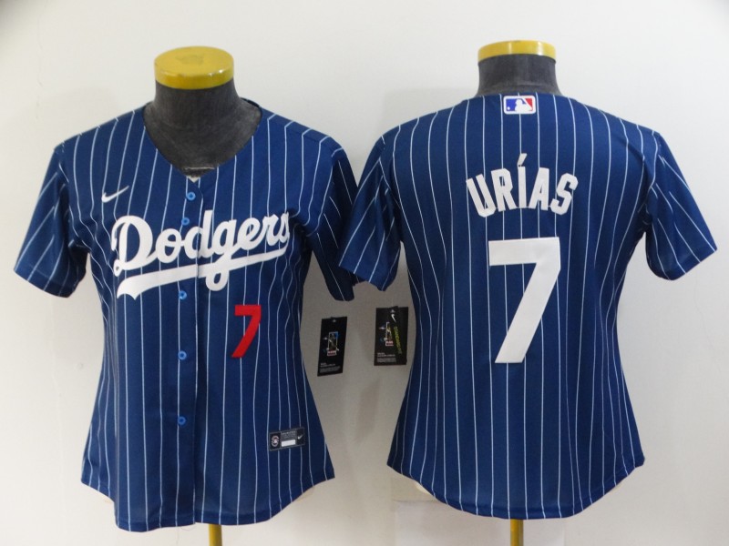 Los Angeles Dodgers URIAS #7 Dark Blue Retro Women MLB Jersey