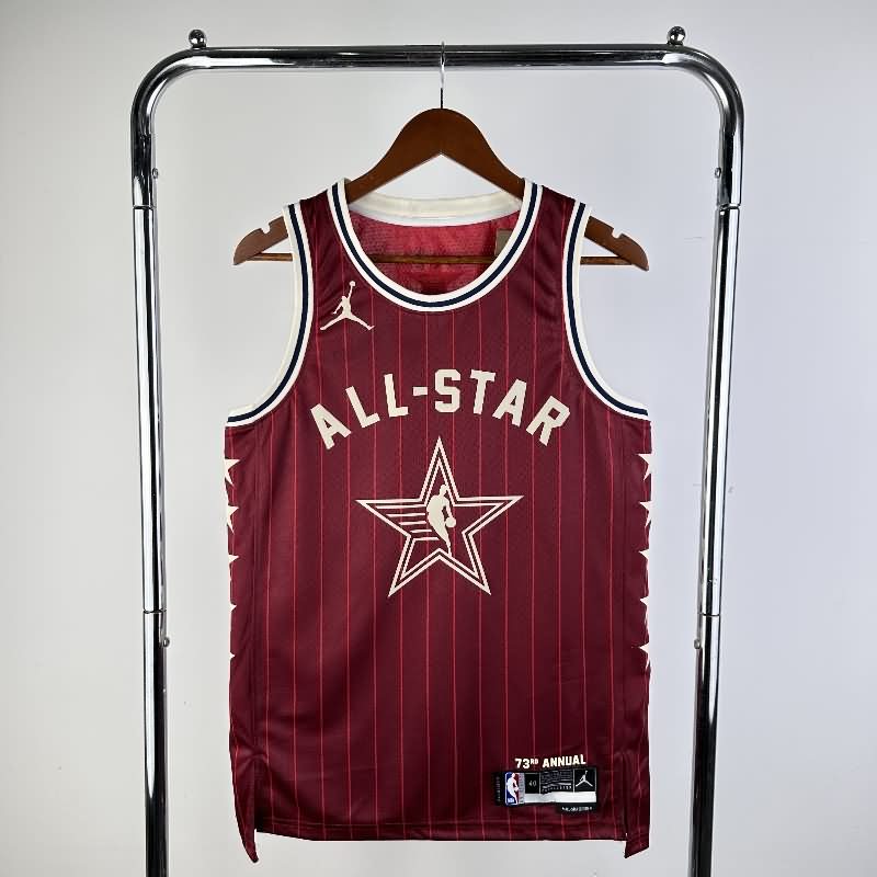 ALL-STAR 2024 Red Basketball Jersey (Hot Press)