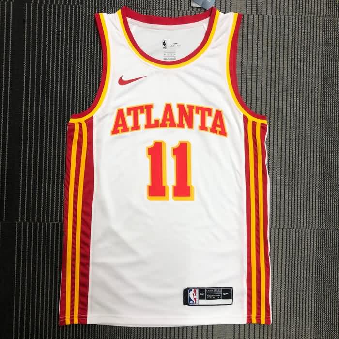 Atlanta Hawks 20/21 White Basketball Jersey (Hot Press)