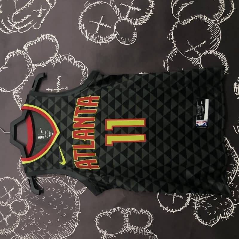 Atlanta Hawks Black Basketball Jersey (Hot Press)