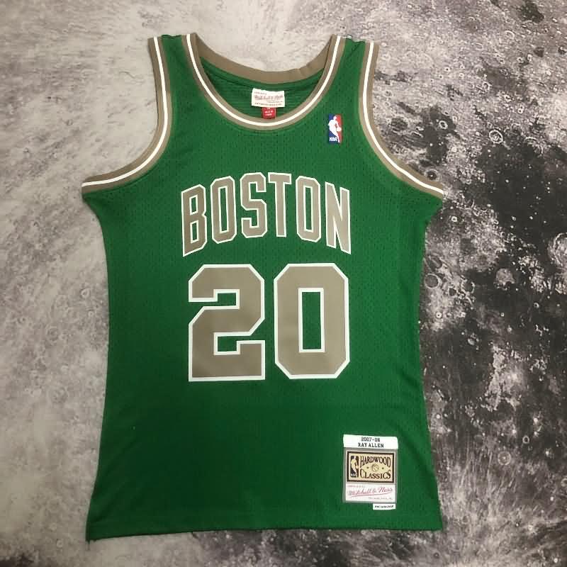 Boston Celtics 2007/08 Green Classics Basketball Jersey 02 (Hot Press)