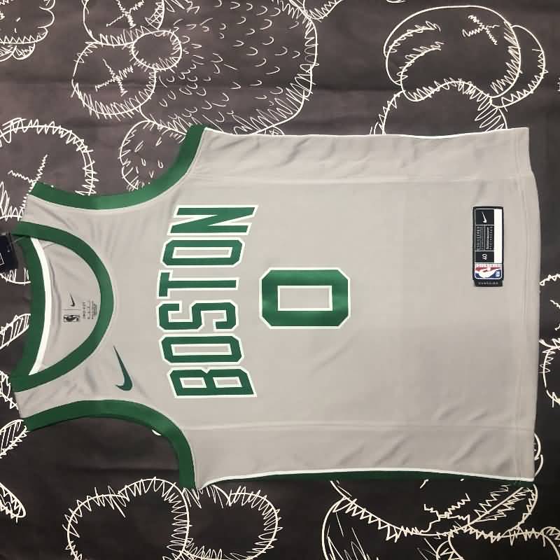 Boston Celtics Grey Basketball Jersey (Hot Press)