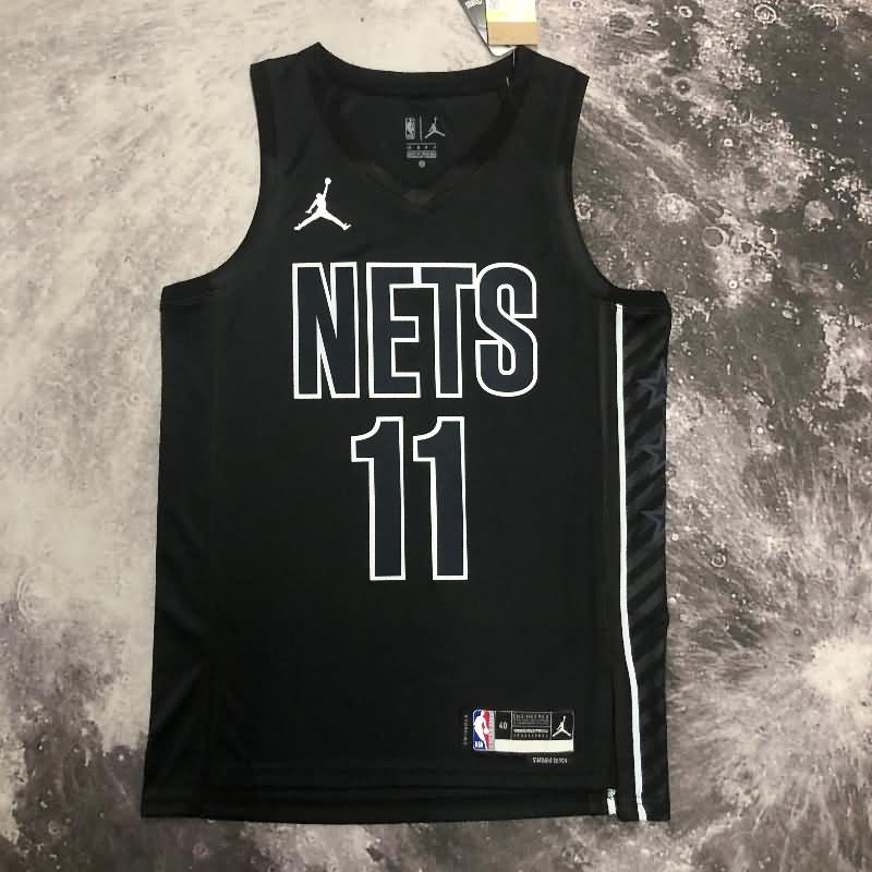 Brooklyn Nets 22/23 Black AJ Basketball Jersey (Hot Press)