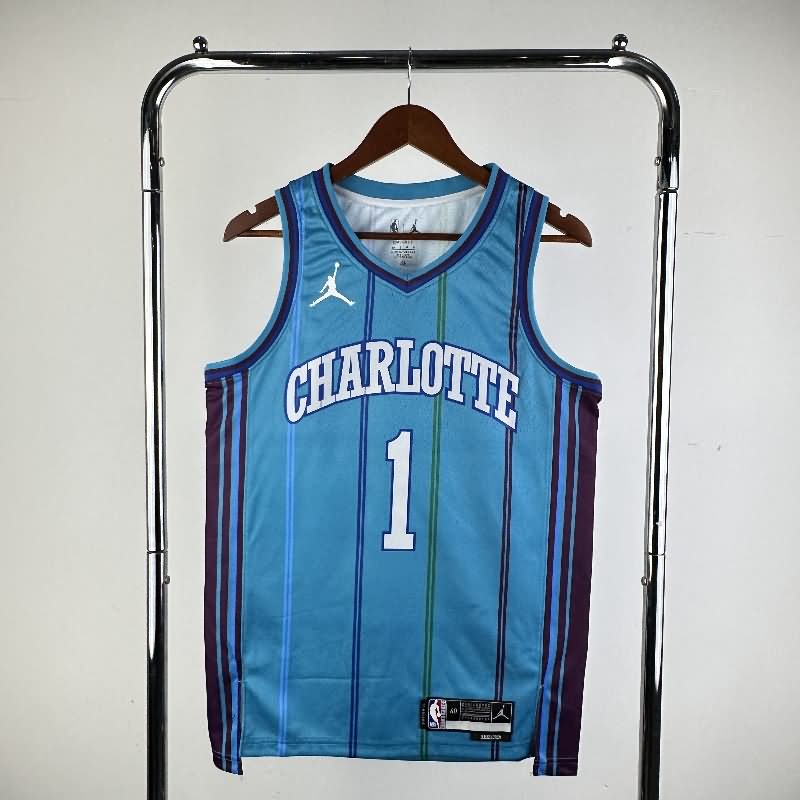 Charlotte Hornets 23/24 Green AJ Basketball Jersey (Hot Press)