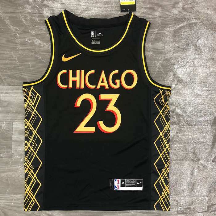 Chicago Bulls 20/21 Black City Basketball Jersey (Hot Press)