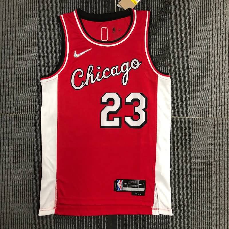 Chicago Bulls 21/22 Red City Basketball Jersey (Hot Press)