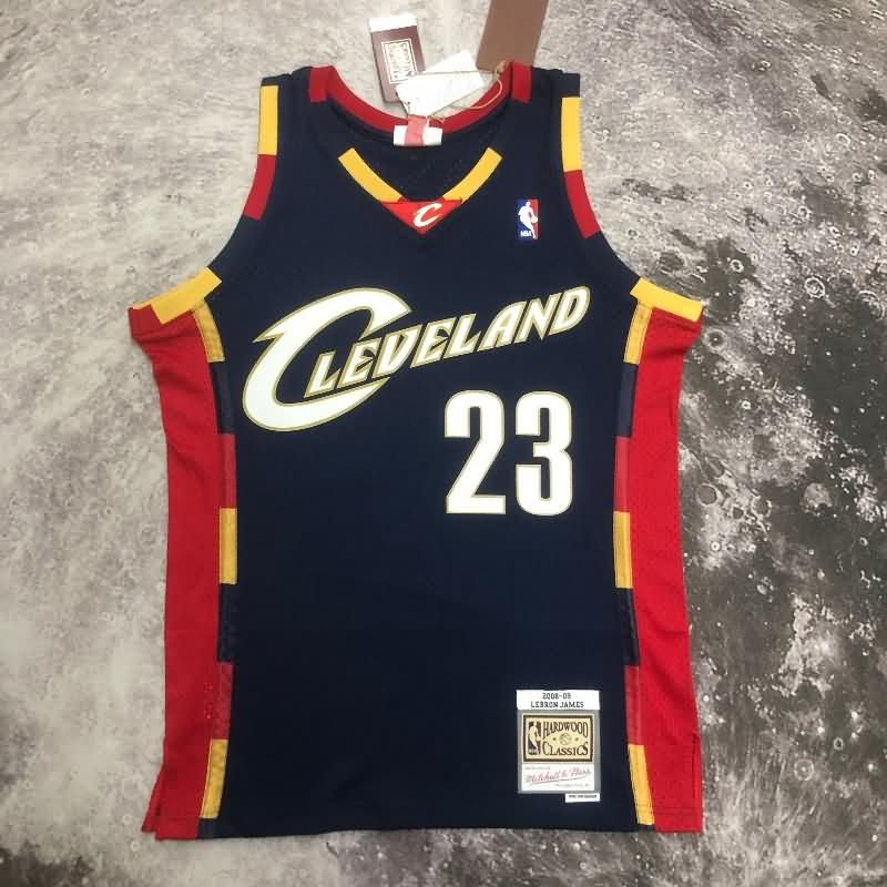 Cleveland Cavaliers 2008/09 Dark Blue Classics Basketball Jersey (Hot Press)