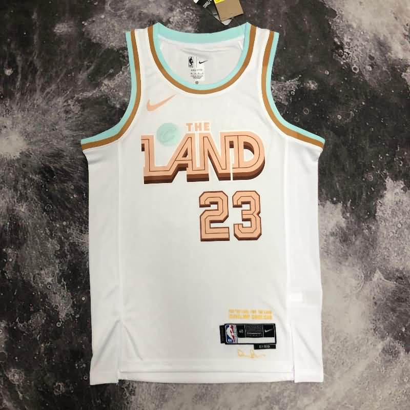 Cleveland Cavaliers 22/23 White City Basketball Jersey (Hot Press)