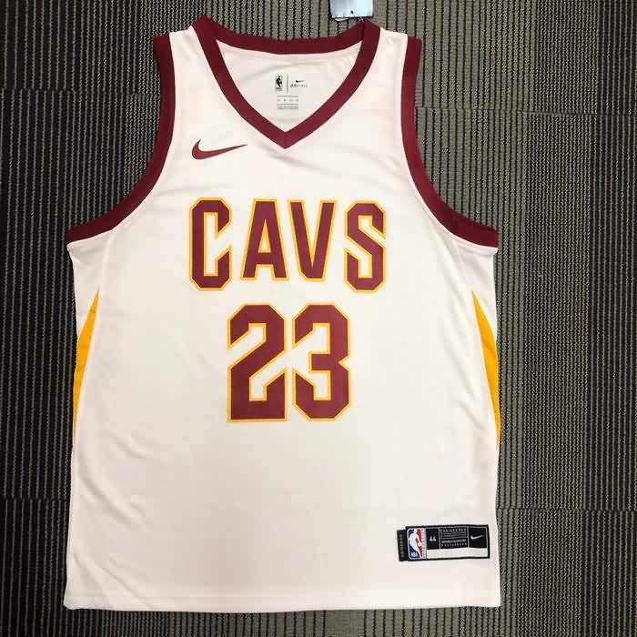 Cleveland Cavaliers White Basketball Jersey (Hot Press)