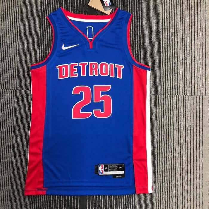 Detroit Pistons 21/22 Blue Basketball Jersey (Hot Press)