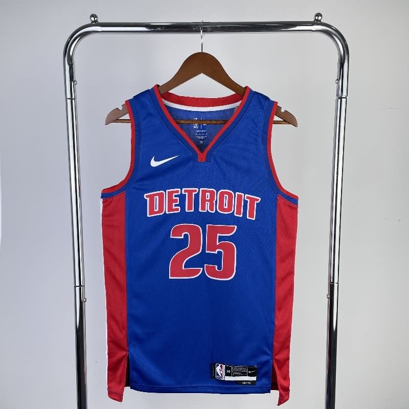 Detroit Pistons 22/23 Blue Basketball Jersey (Hot Press)