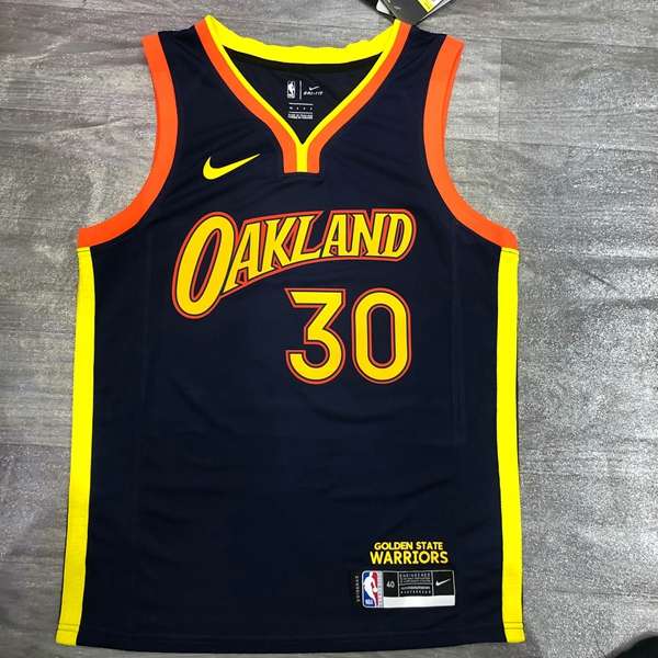 Golden State Warriors 20/21 Dark Blue City Basketball Jersey (Hot Press)