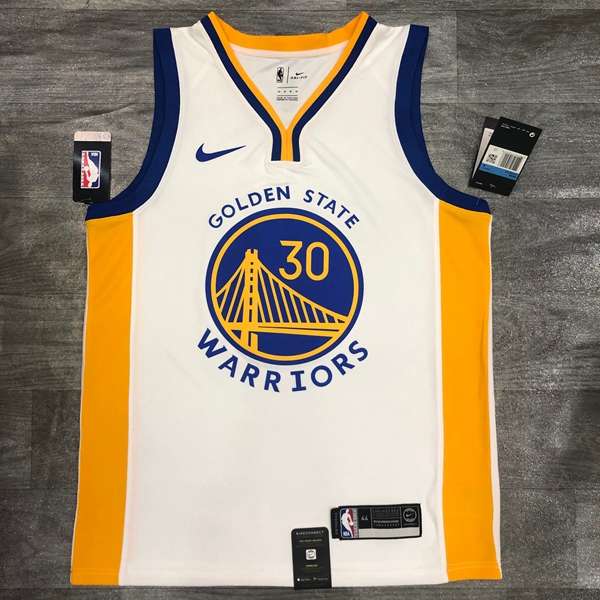 Golden State Warriors 20/21 White Basketball Jersey (Hot Press)