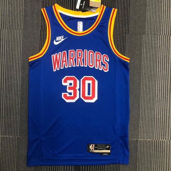 Golden State Warriors 21/22 Blue Classics Basketball Jersey (Hot Press)