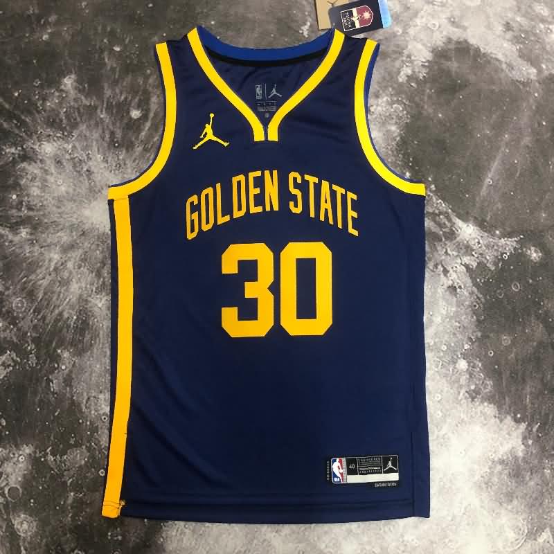 Golden State Warriors 22/23 Dark Blue AJ Basketball Jersey (Hot Press)