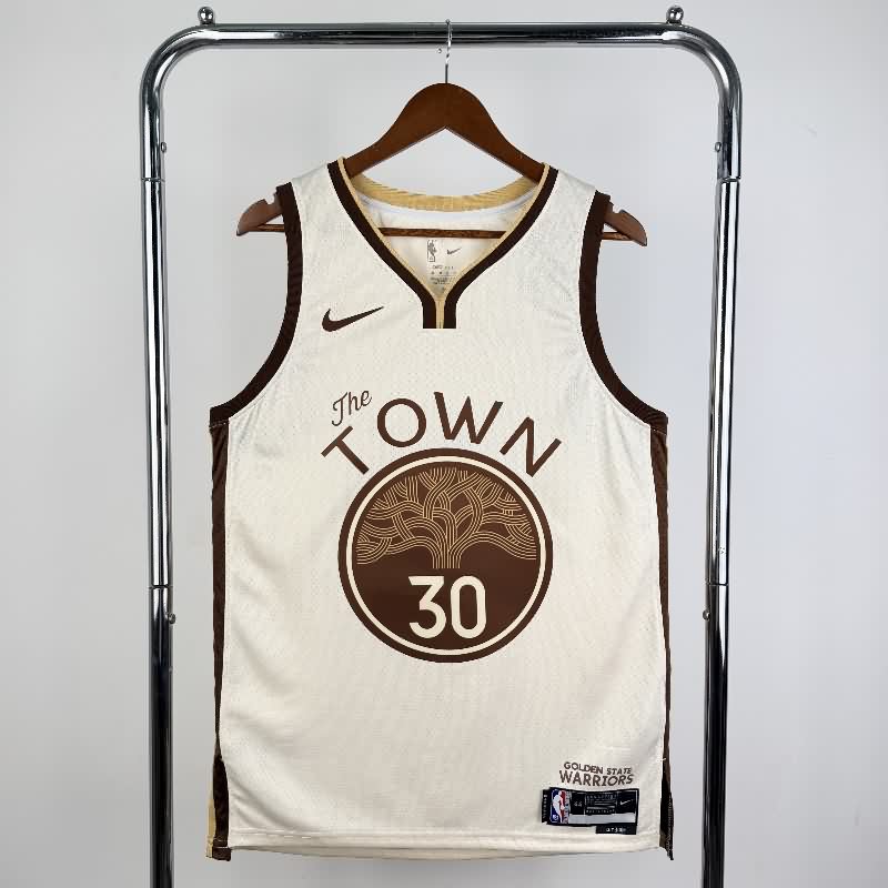 Golden State Warriors 25/26 Tan City Basketball Jersey (Hot Press) Golden State Warriors 25/26 Tan City Basketball Jersey (Hot Press)