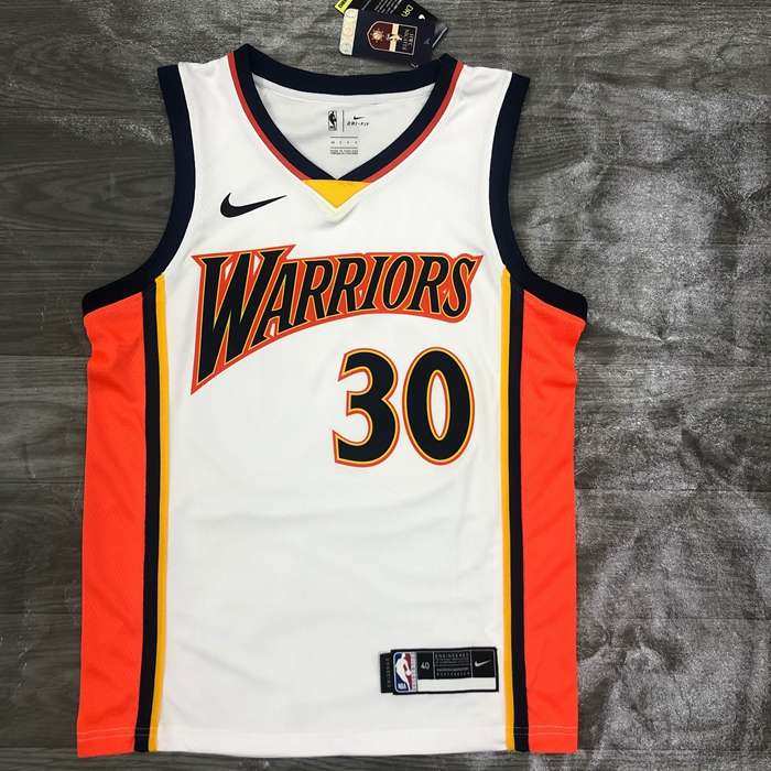 Golden State Warriors White Basketball Jersey (Hot Press)