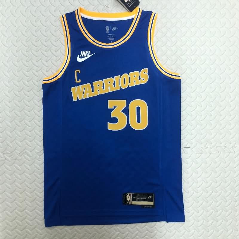 Golden State Warriors Blue Classics Basketball Jersey (Hot Press)