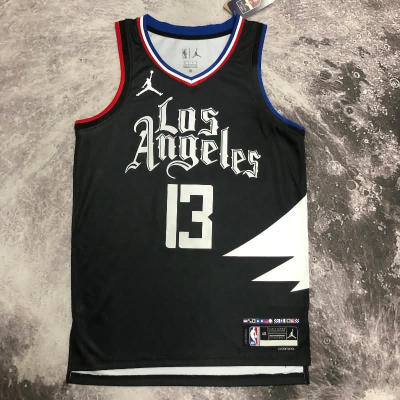 Los Angeles Clippers 22/23 Black AJ Basketball Jersey (Hot Press)