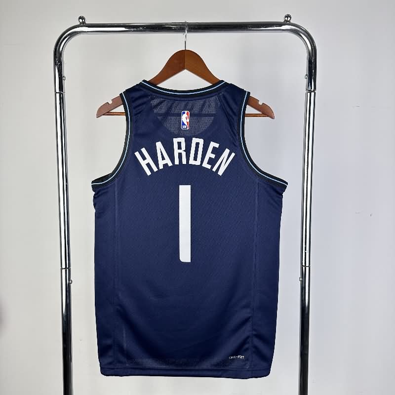 Los Angeles Clippers 23/24 Dark Blue City Basketball Jersey (Hot Press)