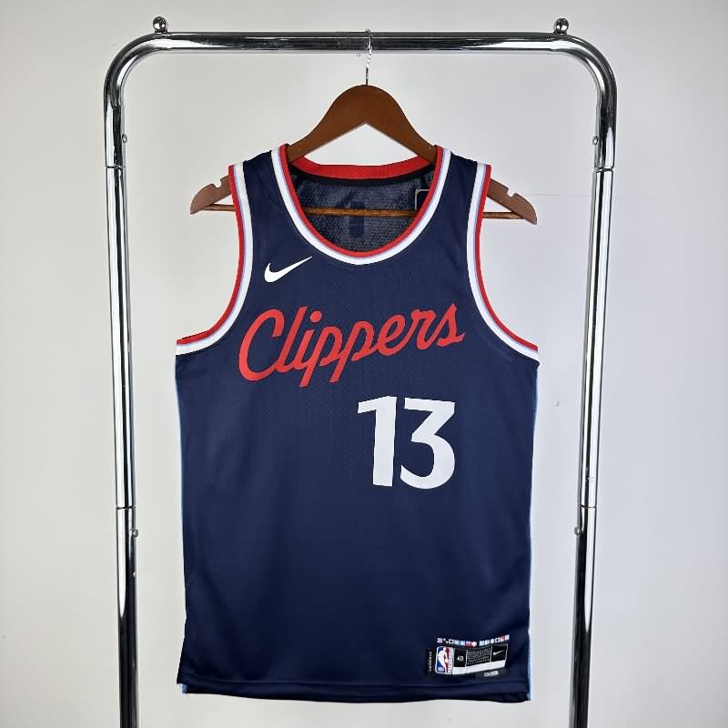 Los Angeles Clippers 24/25 Dark Blue Basketball Jersey (Hot Press)