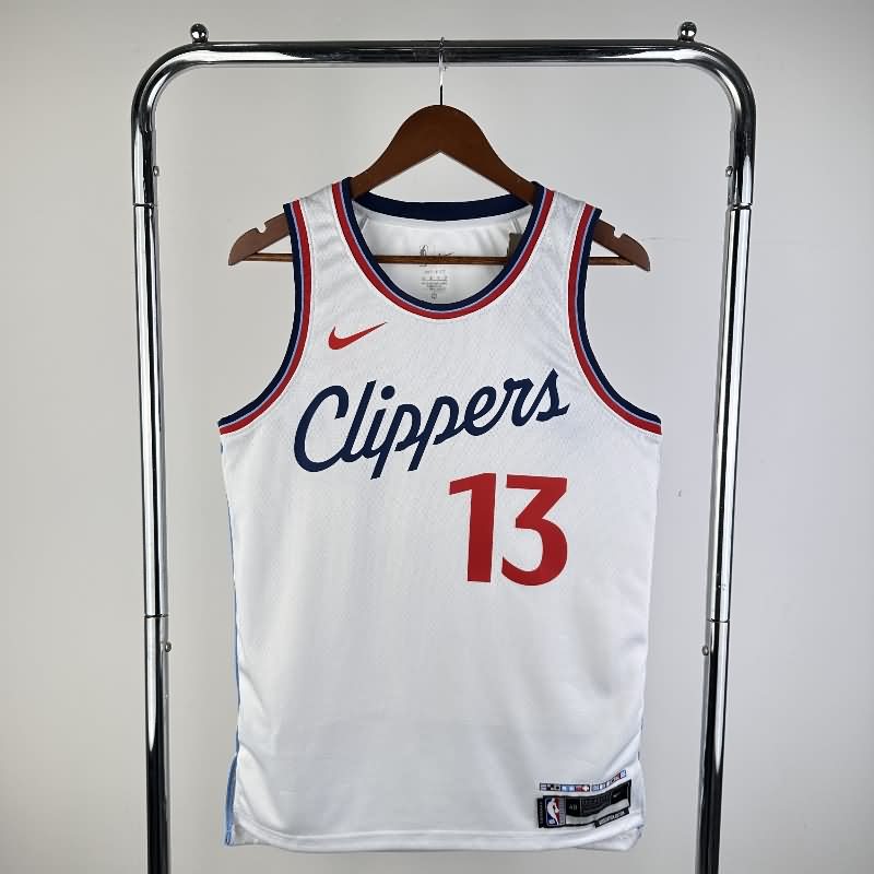Los Angeles Clippers 24/25 White Basketball Jersey (Hot Press)